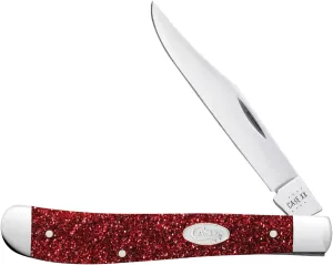 Case xx Red Ruby Stardust Slimline Trapper Stainless 67006 Pocket Knife Knives