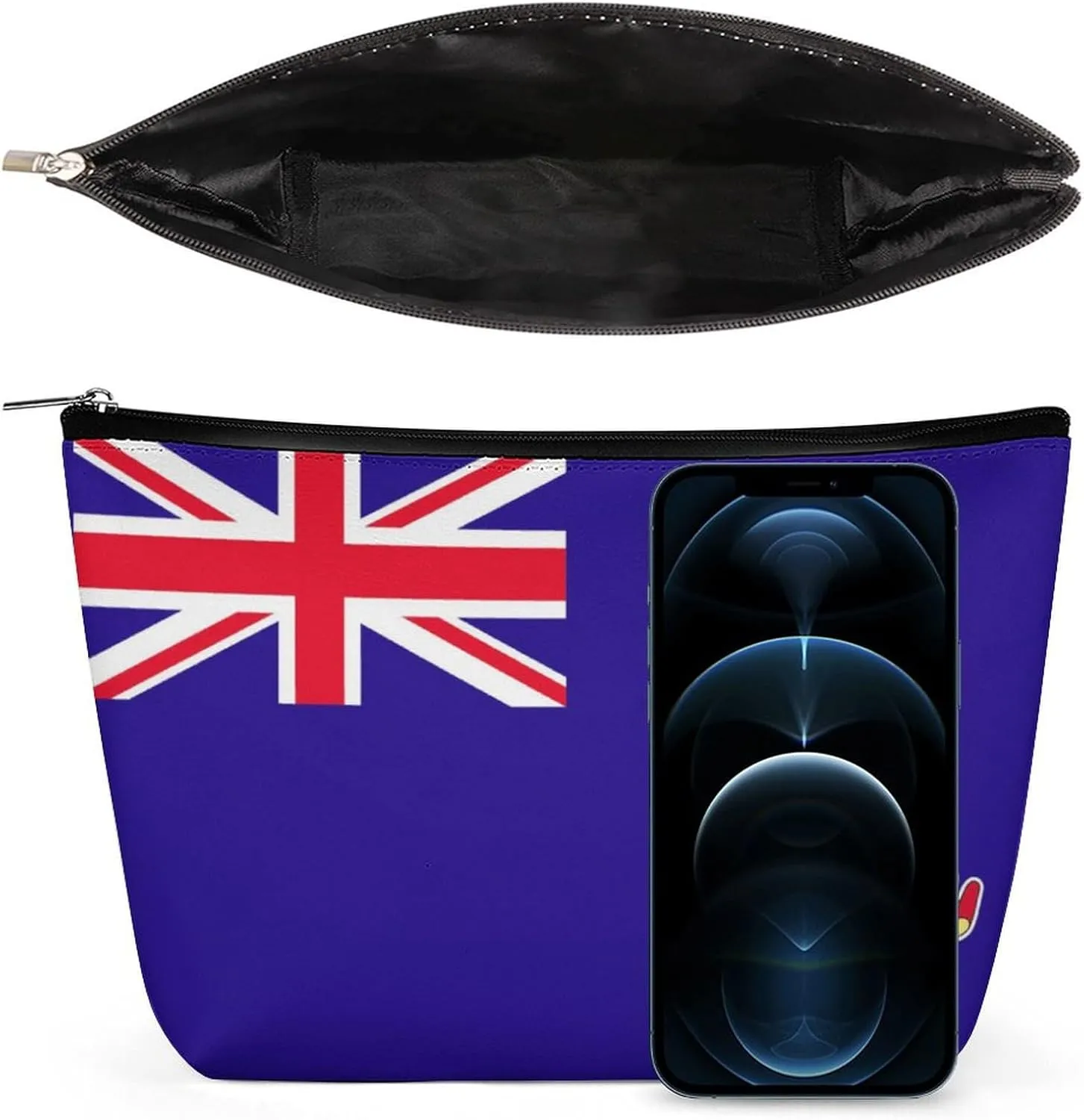 Cayman Lslands Flag Travel Cosmetic Bag Lightweight Makeup Organizer for Women