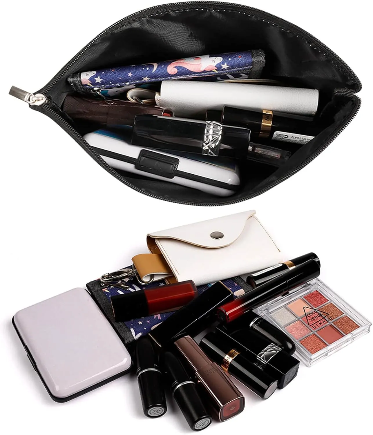 Cayman Lslands Flag Travel Cosmetic Bag Lightweight Makeup Organizer for Women