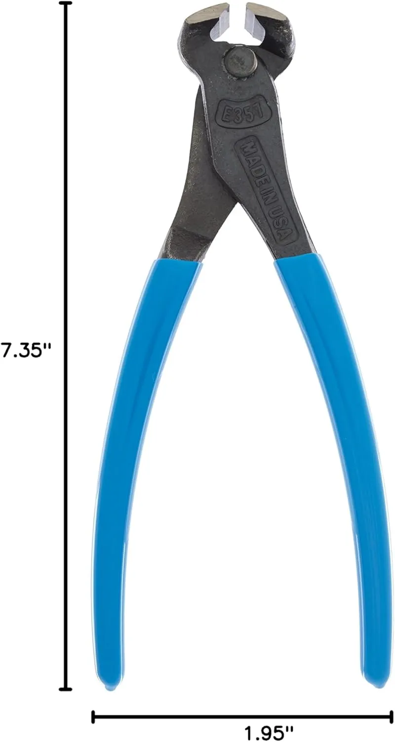 Channellock E357 7.5" High Leverage E Series End Cutting Plier/Nipper with XLT Technology