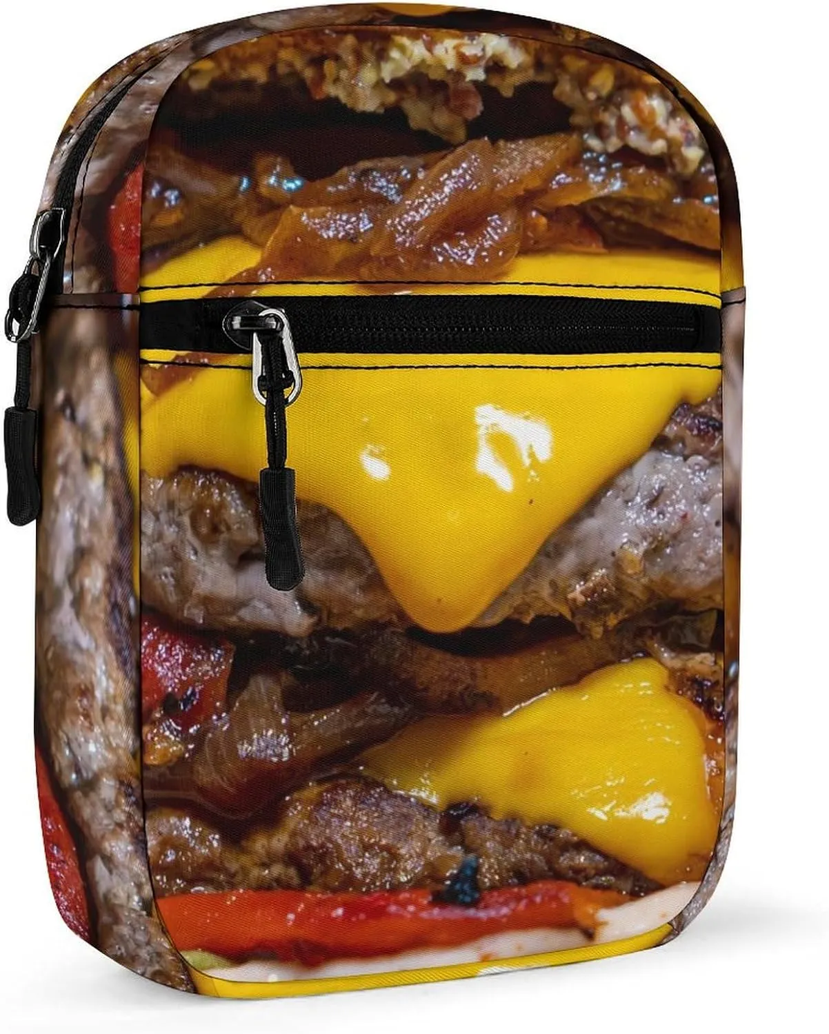Cheeseburger Crossbody Bag Small Shoulder Bag Waterproof, Lightweight And Convenient