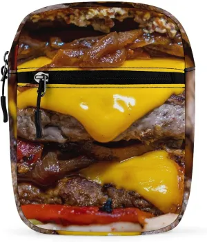 Cheeseburger Crossbody Bag Small Shoulder Bag Waterproof, Lightweight And Convenient