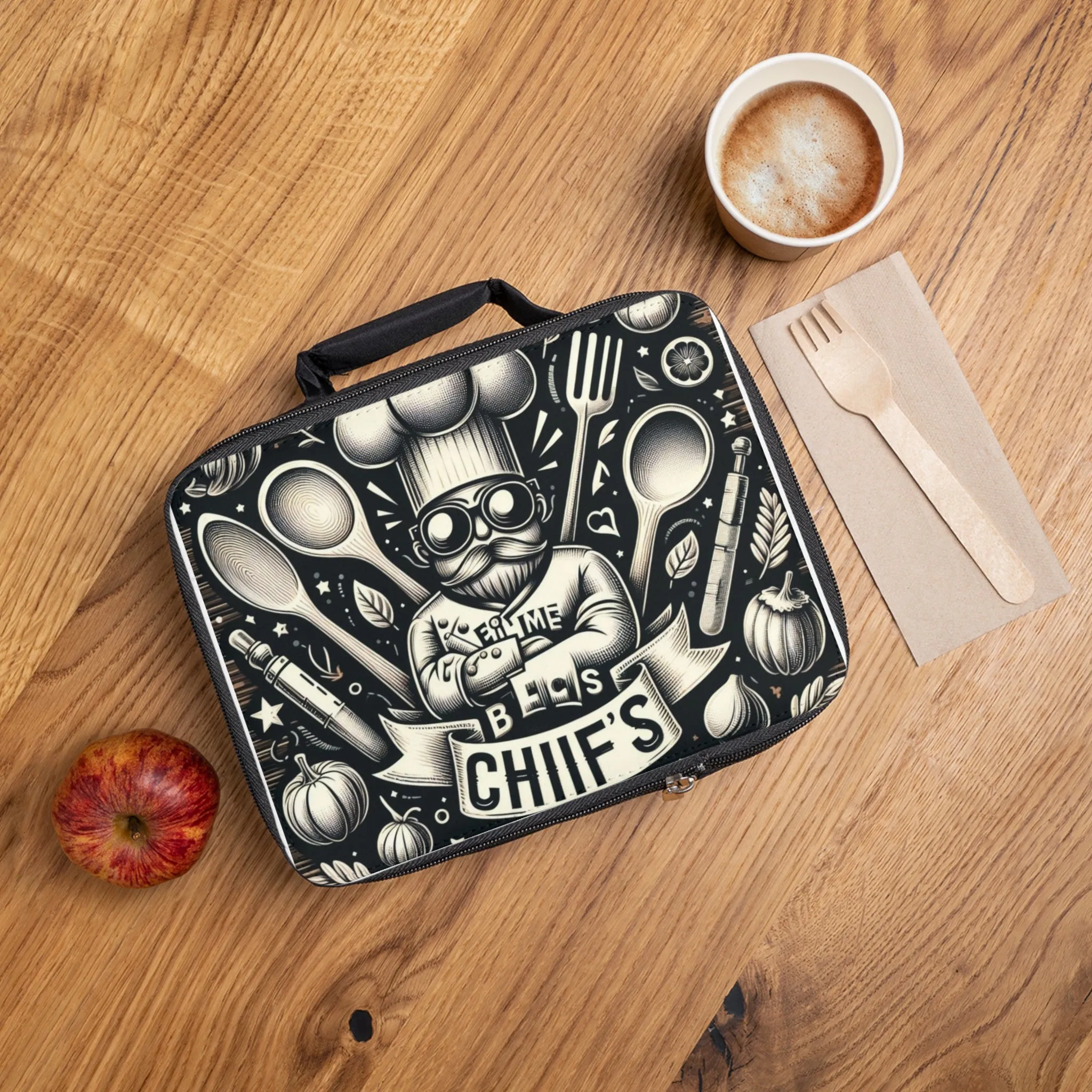 Chef Themed Insulated Lunch Bag - Perfect for Food Lovers & Culinary Enthusiasts
