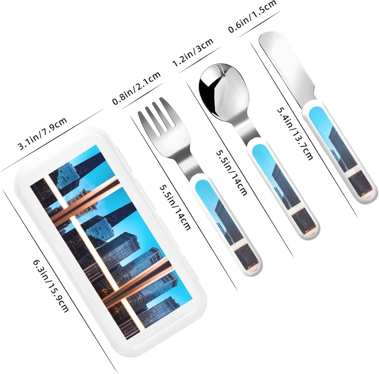 Chicago Reflect Flatware 3 Pieces Set For Dinners, Stainless Steel Cutlery, Forks, Dinner Knife, Dinner Spoon