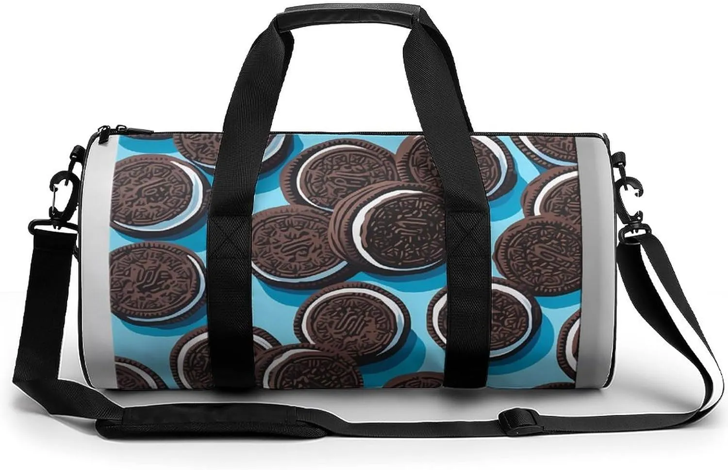 Chocolate Biscuit Novelty Large Duffel Bag Lightweight Gym Bag Travel Tote Bags