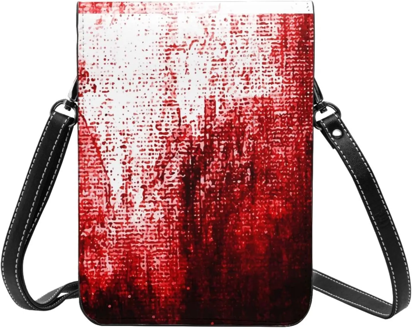Christmas Corgi Reindeer Leather Crossbody Phone Purse for Women Cute Wallet Bags Lightweight Mini Sling Bag