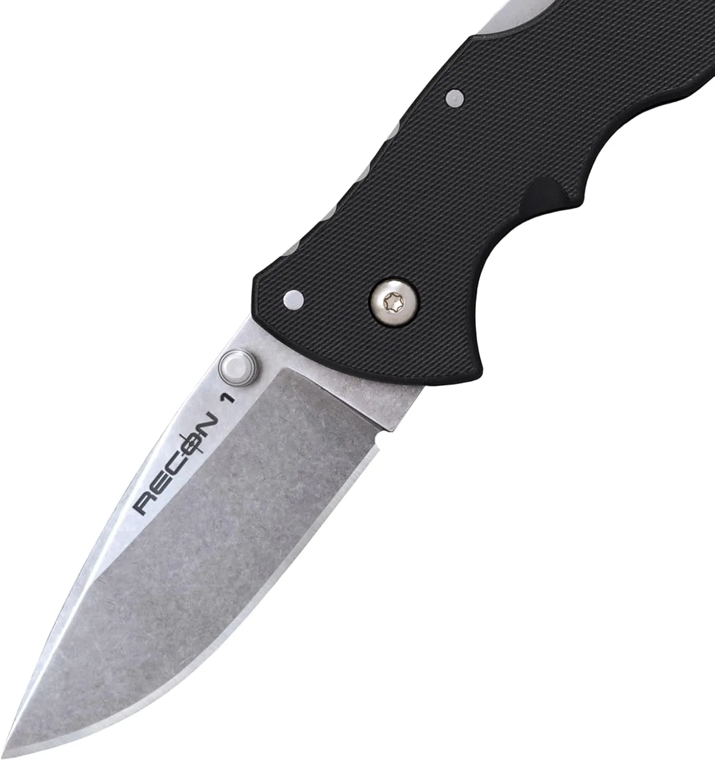 Cold Steel Mini Recon 1 3" AUS10A Razor-Sharp Blade 4" GFN Handle Tactical Folding Knife w/Tri-Ad Lock, Ambidextrous Pocket/Belt Clip