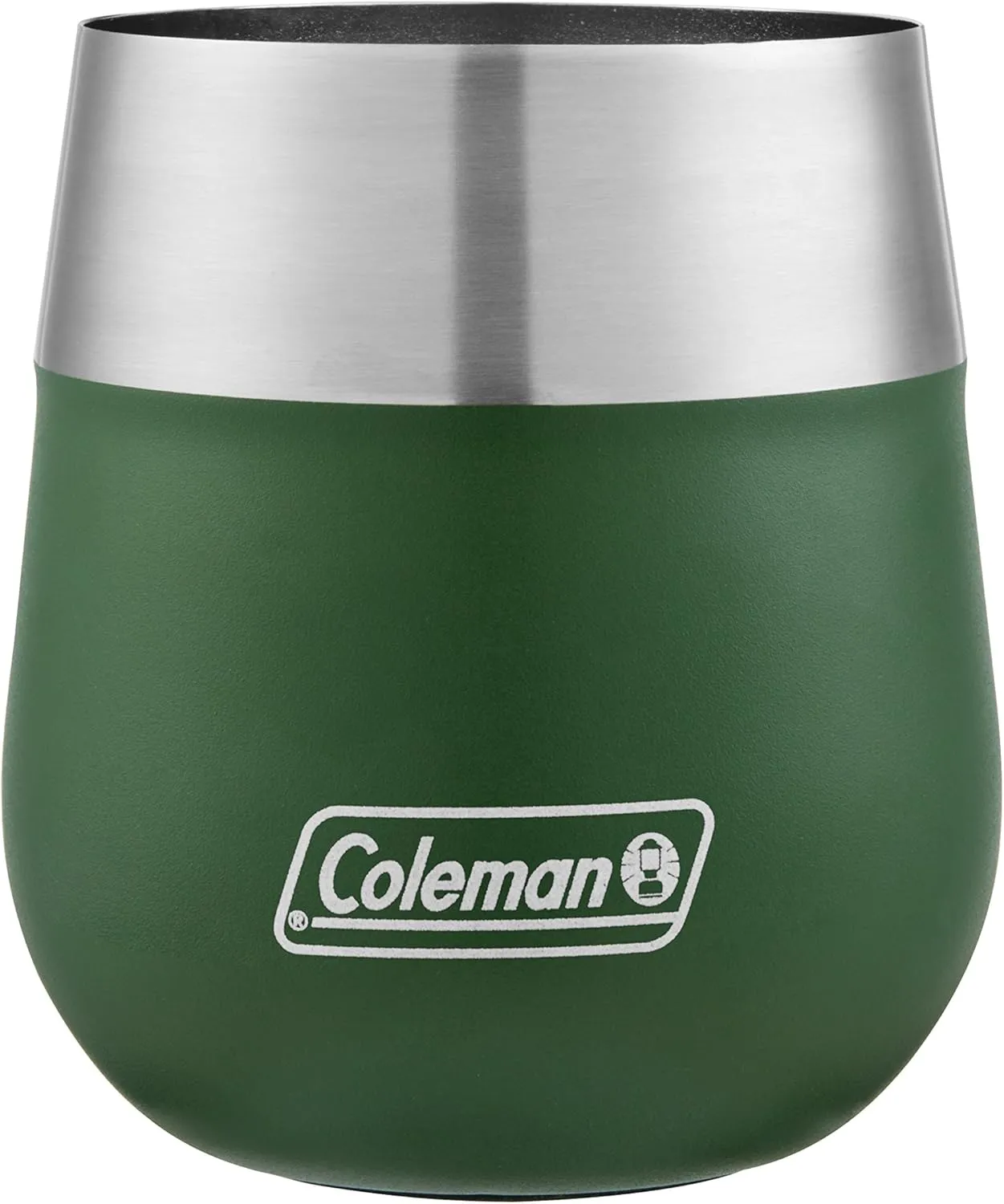 Coleman Claret Vacuum-Insulated Stainless Steel Wine Glass, 13oz Outdoor Wine Glass for Camping, Tailgating, Beach, Picnic & Backyard Patio