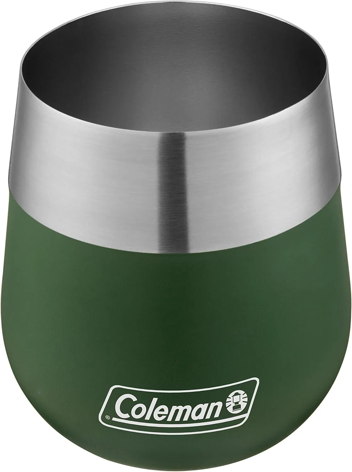 Coleman Claret Vacuum-Insulated Stainless Steel Wine Glass, 13oz Outdoor Wine Glass for Camping, Tailgating, Beach, Picnic & Backyard Patio