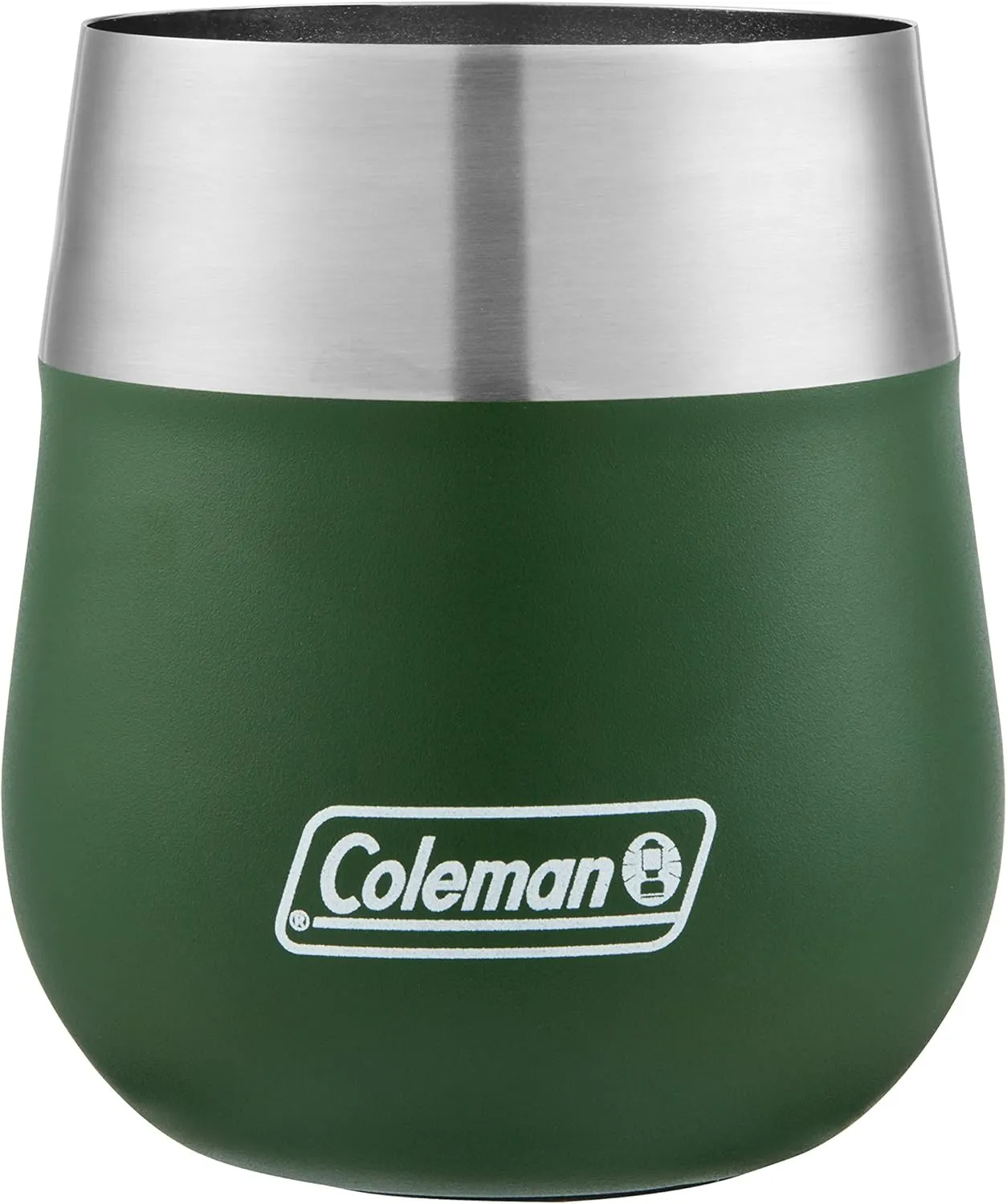 Coleman Claret Vacuum-Insulated Stainless Steel Wine Glass, 13oz Outdoor Wine Glass for Camping, Tailgating, Beach, Picnic & Backyard Patio