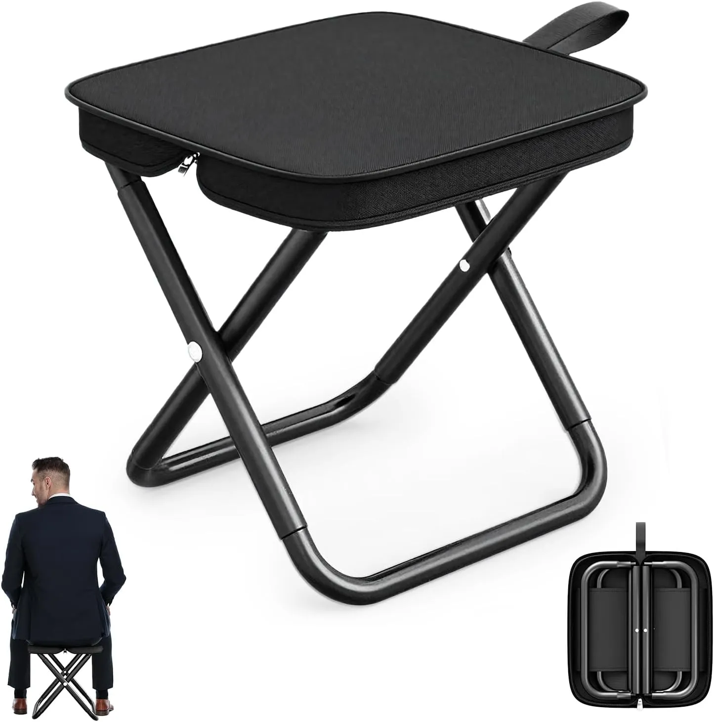 Collapsible Stool,Portable Stool,Camping Stool for Outdoor,Collapsible Seat for Fishing,Climbing,Hiking,Picnic