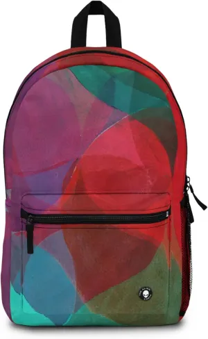Color Whirl: Interplay of Shapes and Shades - The Alien Backpack