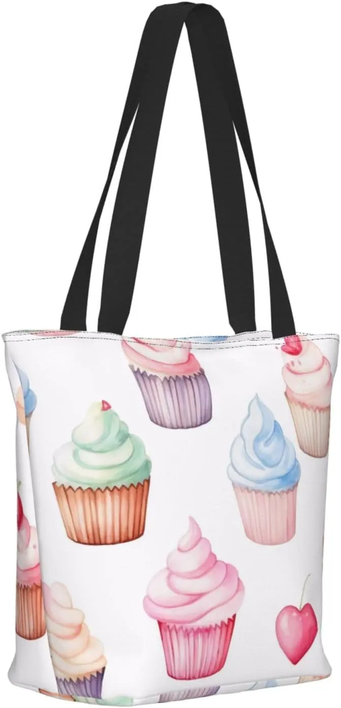 Colored Dessert Women'S Multi-Faceted Shopping Bag, Lightweight, Large Capacity, Very Suitable For Daily Use