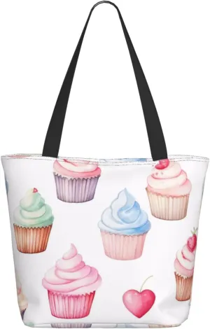 Colored Dessert Women'S Multi-Faceted Shopping Bag, Lightweight, Large Capacity, Very Suitable For Daily Use