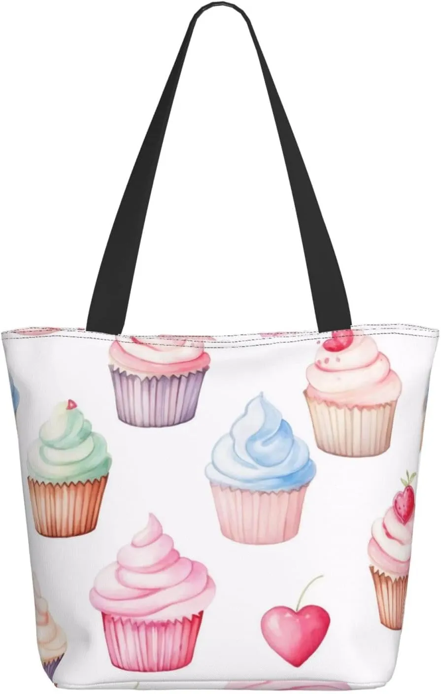 Colored Dessert Women'S Multi-Faceted Shopping Bag, Lightweight, Large Capacity, Very Suitable For Daily Use