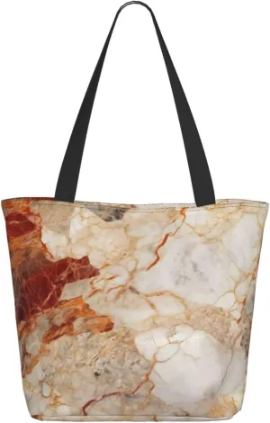 Colored Marble Pattern Women'S Multi-Faceted Shopping Bag, Lightweight, Large Capacity, Very Suitable For Daily Use