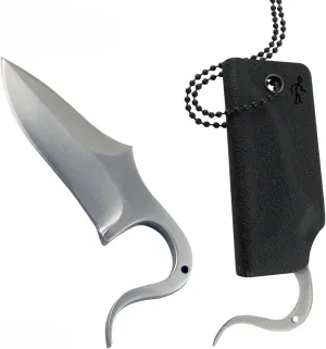 Columbia Survival Sherpa Neck Knife Everyday Carry Tactical EDC Fixed Blade Stainless Steel Pocketknife Keychain Kydex Sheath