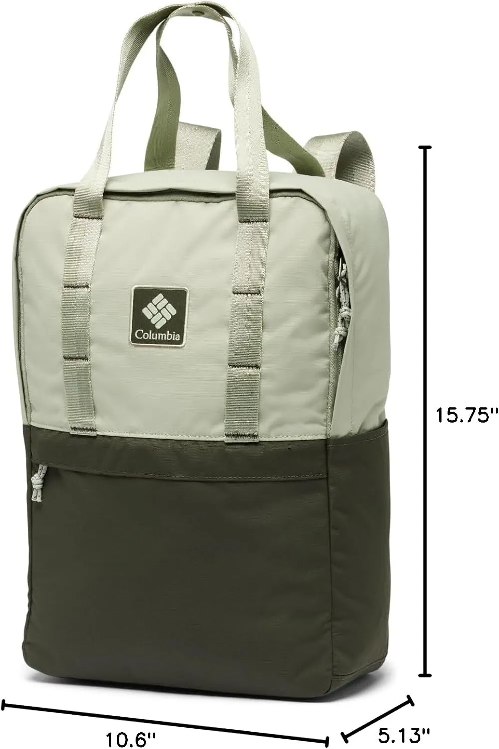 Columbia Unisex Trail Traveler 18L Backpack, Safari/Greenscape, One Size