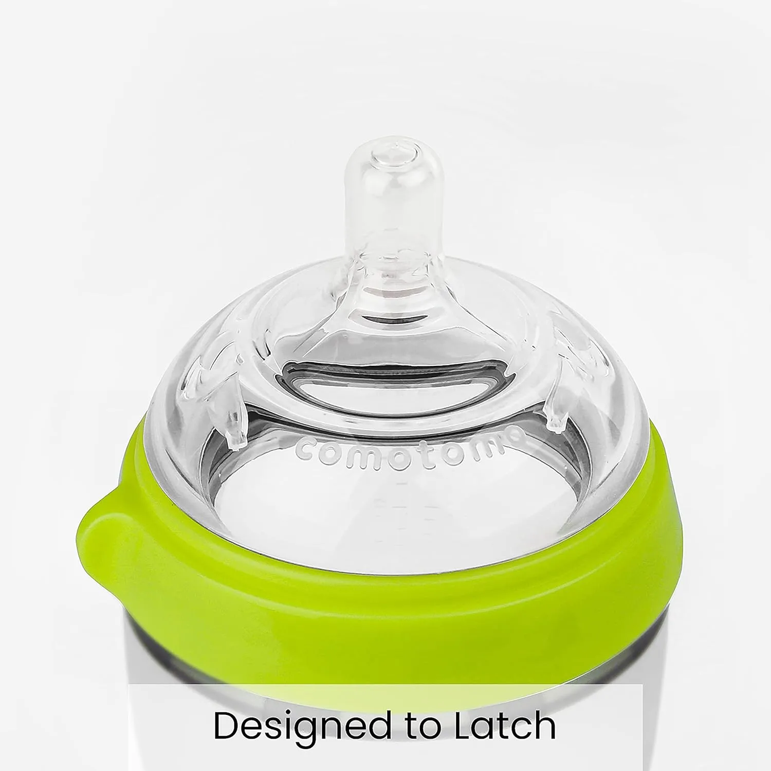 Comotomo Baby Bottle, Green, 5 Ounce (2 Count)