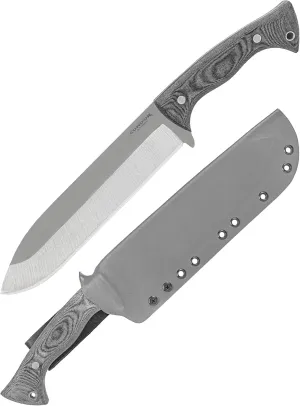 Condor Tool & Knife Balam Knife | 1075 High Carbon Steel Survival Knife with a Micarta Handle | Fixed Blade Tactical Knife with Hand Crafted Welted Leather Sheath | 9in Blade | 20.11oz (3.0mm)