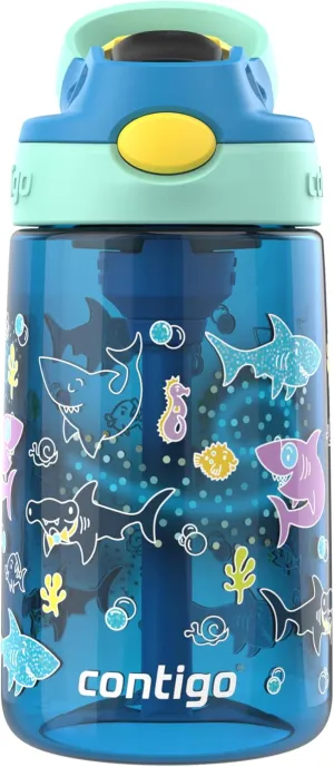 Contigo Kids Water Bottle with Redesigned AUTOSPOUT Straw, 14 oz