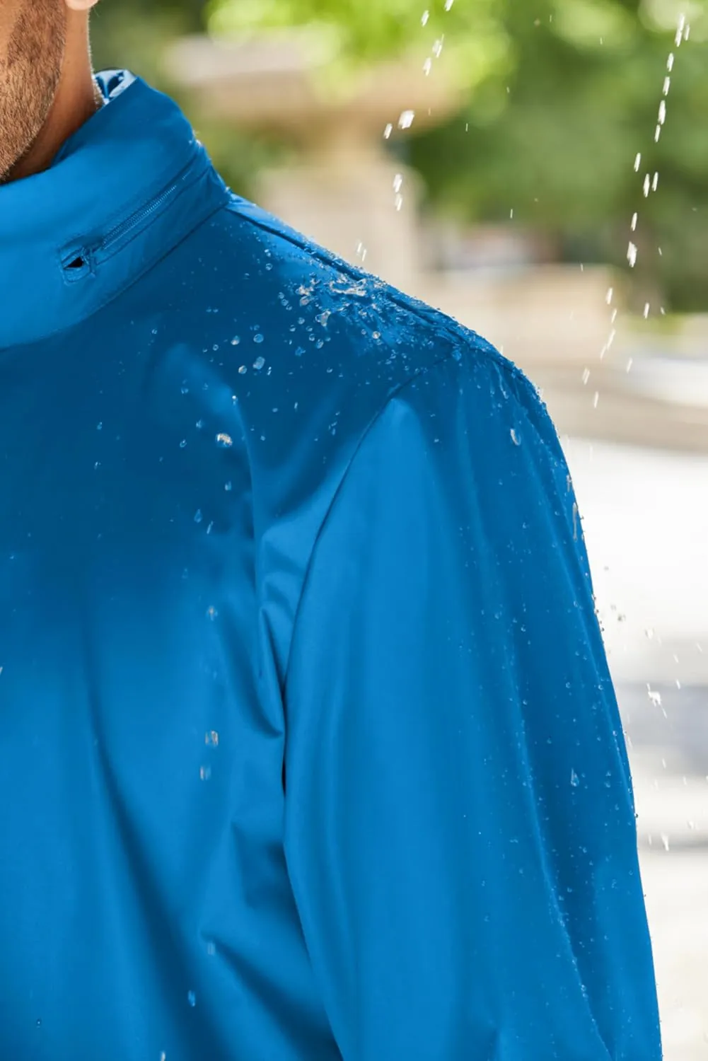 COOFANDY Men's Rain Jacket Waterproof Packable Raincoat Lightweight Windbreaker with Hood for Hiking Cycling