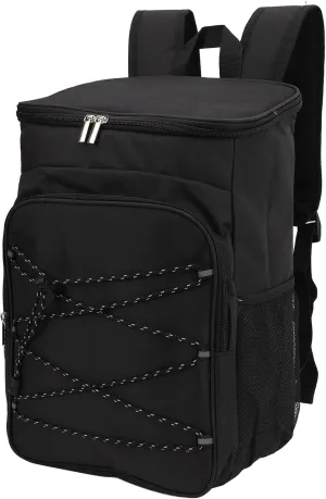 Cooling Backpack, Picnic Bag, Thermal Backpack with Two 10 Inch High Side Pockets, Backpack with Cooling Compartment for Men and Women for Camping, Working and Family Trips