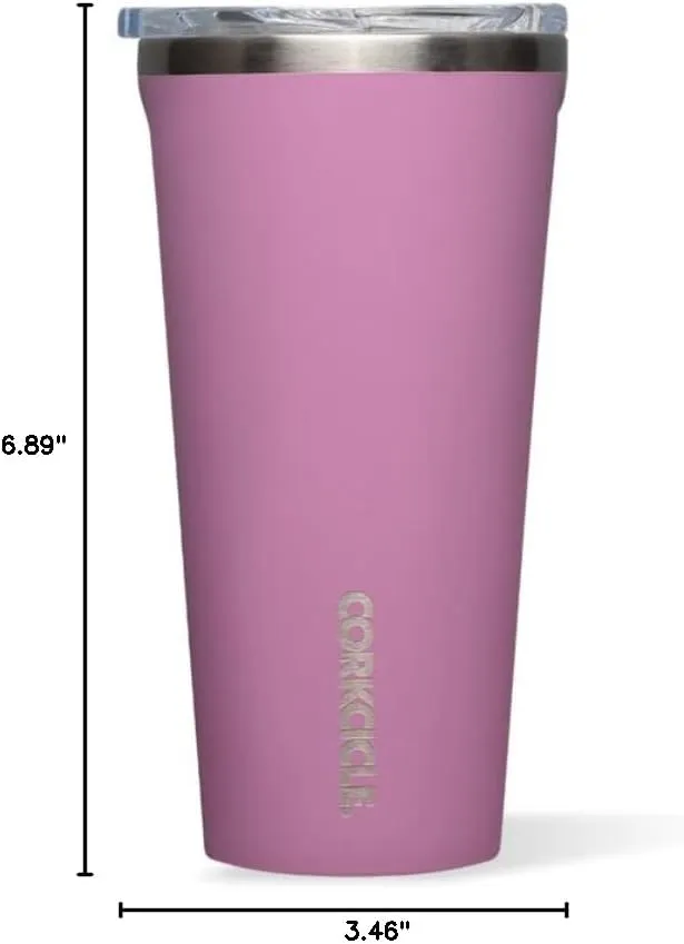 Corkcicle Classic Triple Insulated Coffee Mug with Lid, Gloss Orchard, 16 oz – Stainless Steel Travel Tumbler Keeps Beverages Cold 9 hrs, Hot 3hrs – Cupholder Friendly Travel Coffee Tumbler