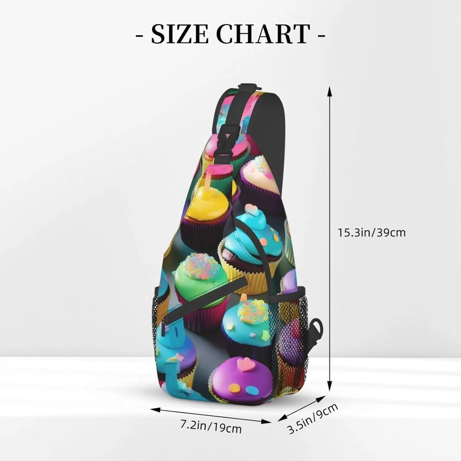 Cow Black Spot Unisex Crossbody Backpack Travel Hiking Casual Chest Bags Lightweight Fashion