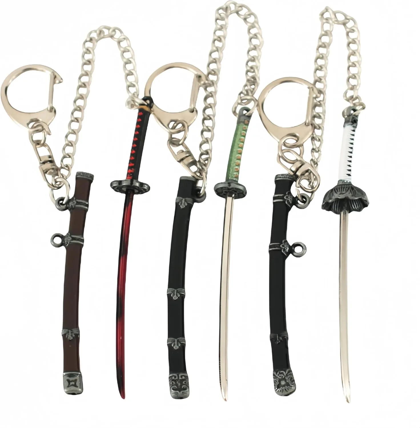 crafthand Game Samurai Katana Peripheral Keychain Kusabimaru Gracious Open Gate Katana Universal Metal Alloy Keychain Accessories Luxury Exquisite Sturdy Cosplay Backpack Decoration
