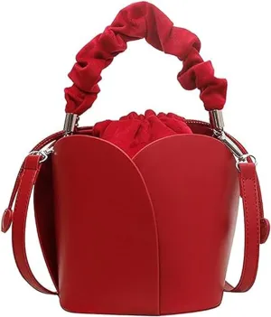 Creative Petal Bag,Waterproof PU Crossbody Bag for Women,Lightweight & Durable Everyday Purse for Work,Travel,Shopping