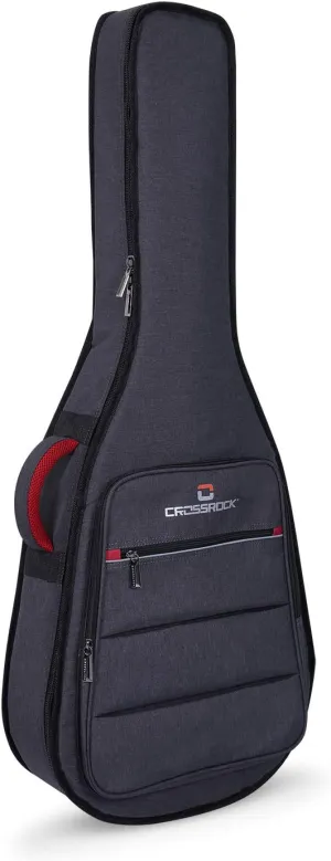 Crossrock CRSG107C Full Size Classical Guitar Bag, 10mm Padding, Backpack Available，Dark Grey (CRSG107CGR)