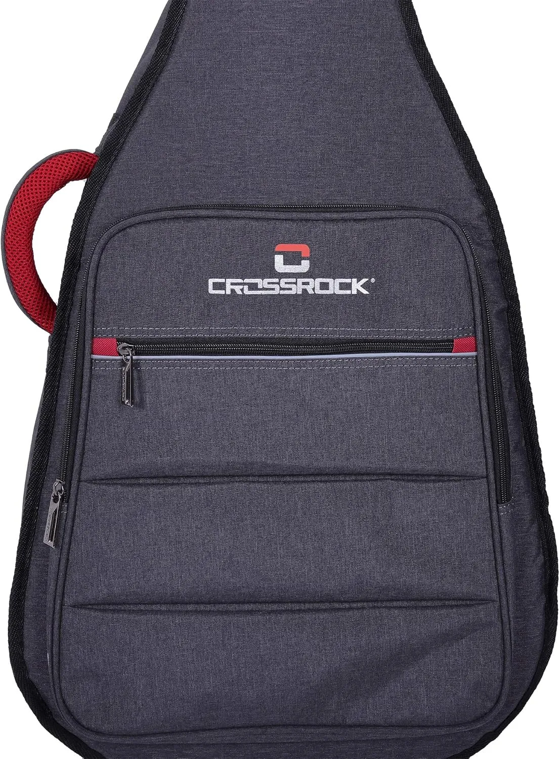 Crossrock CRSG107C Full Size Classical Guitar Bag, 10mm Padding, Backpack Available，Dark Grey (CRSG107CGR)