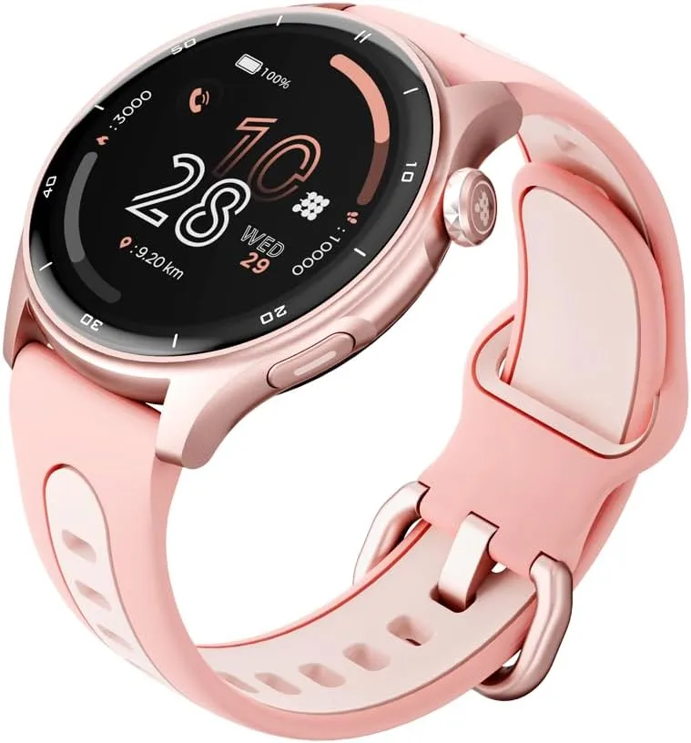Cubitt Aura Pro Smartwatch/Fitness Tracker with 1.43" Touch AMOLED Screen, Bluetooth Call, Built in GPS, 60  Sports, Blood Oxygen, Heart Rate, Stress/Sleep Monitor, Waterproof, Step Counter, Compass