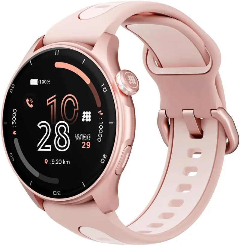 Cubitt Aura Pro Smartwatch/Fitness Tracker with 1.43" Touch AMOLED Screen, Bluetooth Call, Built in GPS, 60  Sports, Blood Oxygen, Heart Rate, Stress/Sleep Monitor, Waterproof, Step Counter, Compass