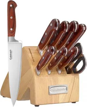 Cuisinart C99PW-10P Professional-Cutlery-Block-Set, 10-Piece, Pakka Wood
