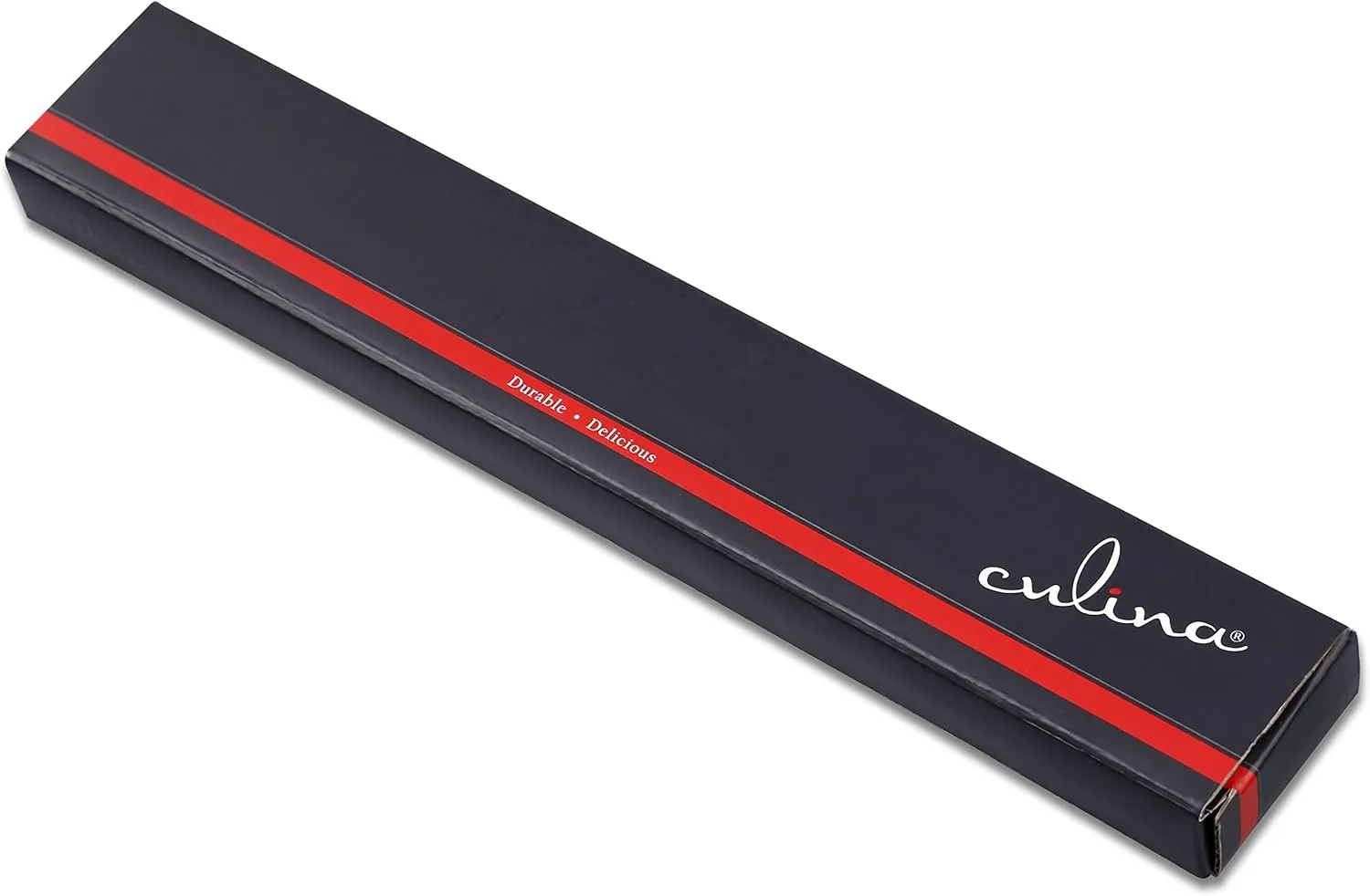 Culina® 8-Inch Nonstick Carbon Steel Sushi Knife with Sheath, Black