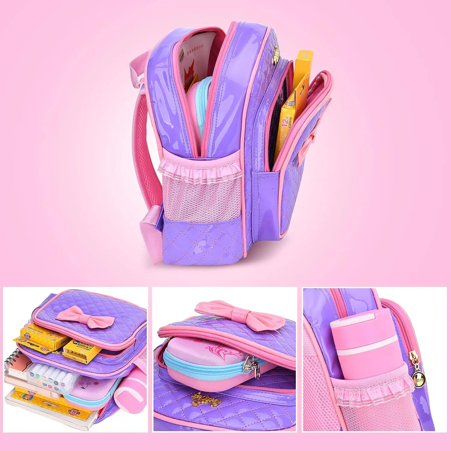 Cute Durable Waterproof Toddler Preschool Bag Kindergarten Kids Backpack for Girls
