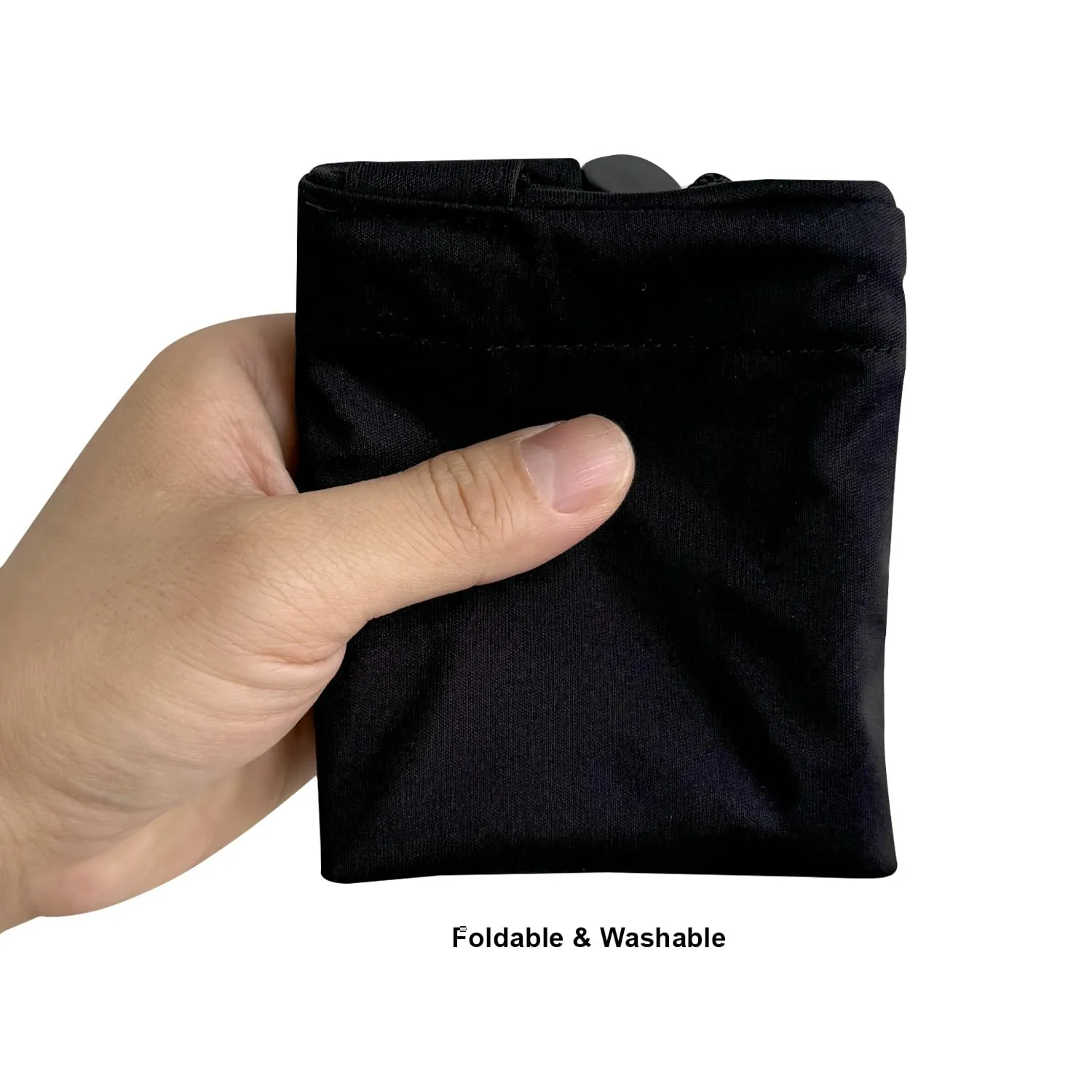 Cute Hanging Car Trash Garbage Bag 100% Leakproof Waterproof Multipurpose for Car Back Front Seat Console with Hanging Strap (Black)
