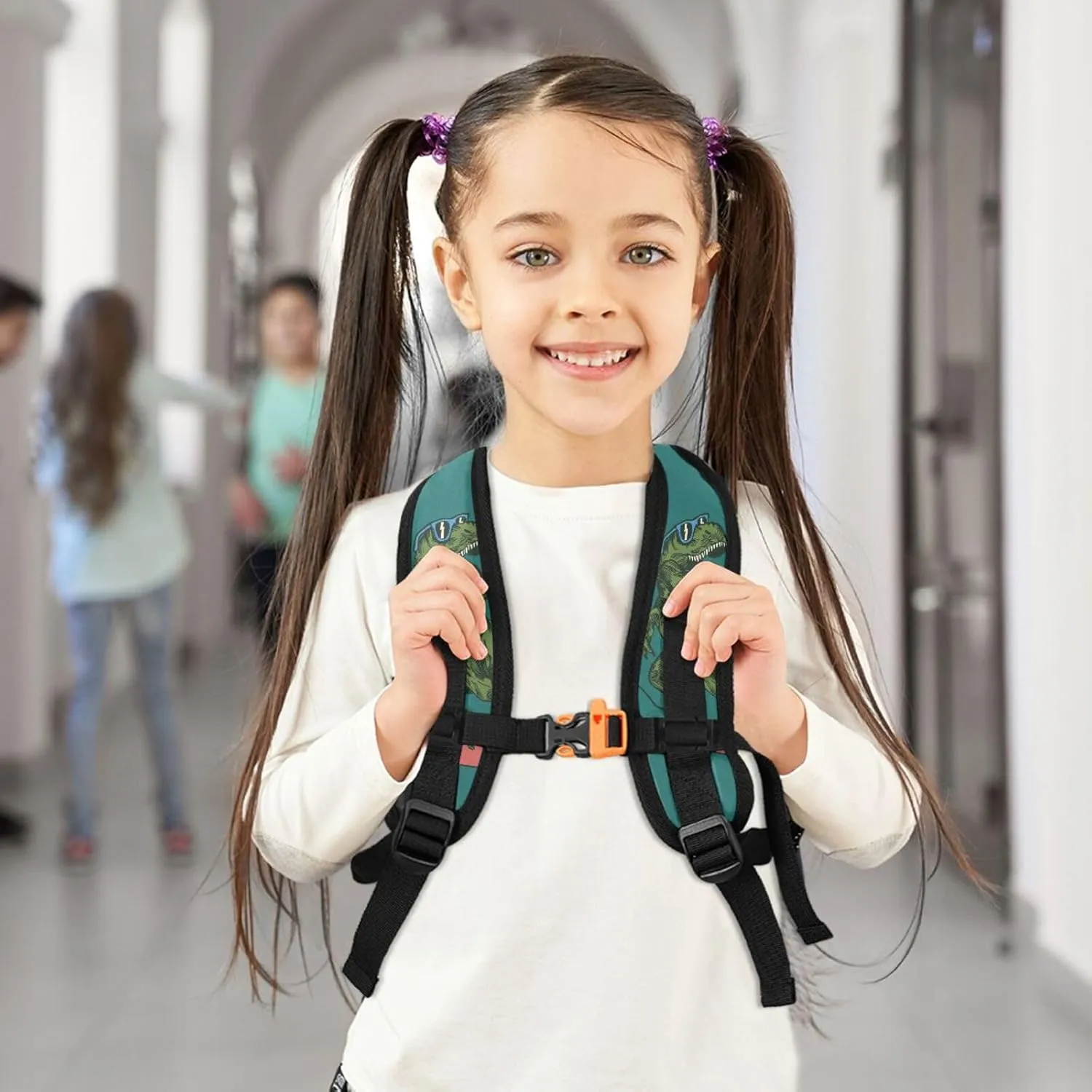 Cute Kids Back Pack Skateboard Dinosaur Todder Backpack Lightweight Preschool Kindergarten Book Bag Practical and Durable Daycare Bag for Travel,Toys