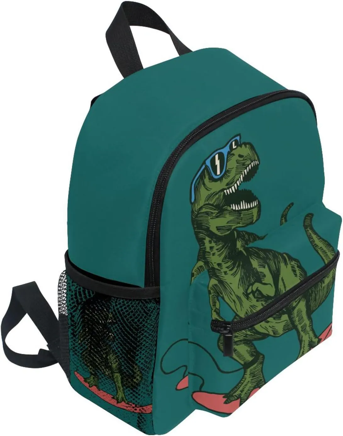 Cute Kids Back Pack Skateboard Dinosaur Todder Backpack Lightweight Preschool Kindergarten Book Bag Practical and Durable Daycare Bag for Travel,Toys