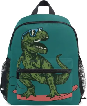 Cute Kids Back Pack Skateboard Dinosaur Todder Backpack Lightweight Preschool Kindergarten Book Bag Practical and Durable Daycare Bag for Travel,Toys