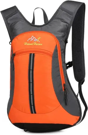 Cycling Backpack Bladder Backpack Ultralight Bicycle Bags Travel Bag Outdoor Sports Running MTB Bike Bag(Orange)