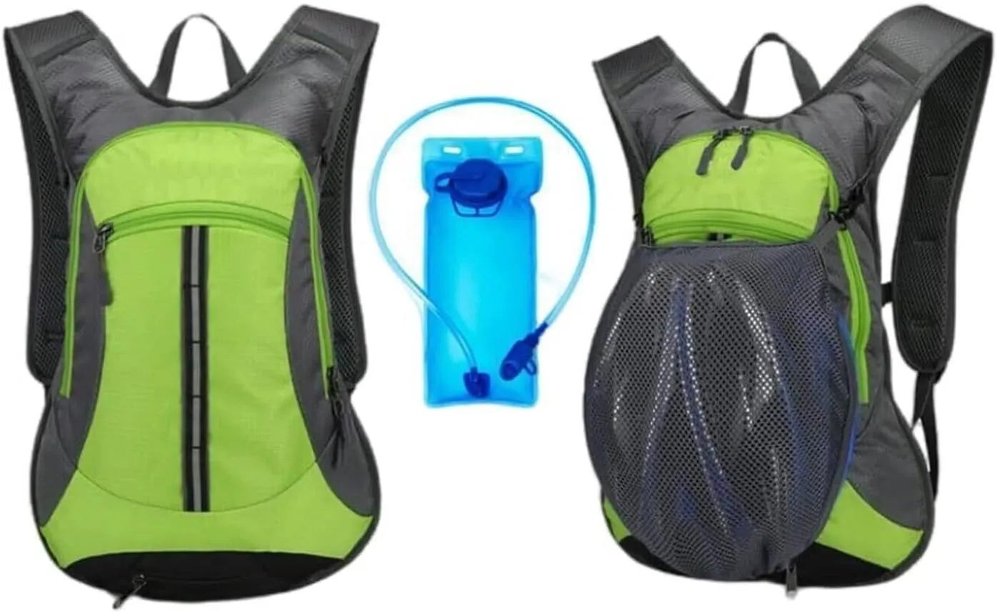 Cycling Backpack Bladder Backpack Ultralight Bicycle Bags Travel Bag Outdoor Sports Running MTB Bike Bag(Orange)