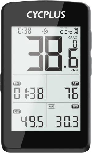CYCPLUS Bike Computer GPS Wireless, ANT  Cycling Computer GPS with Bluetooth, 2.8" LCD Screen,100  Hours Battery Endurance Bike Speedometer with Auto Backlight IP67 Waterproof