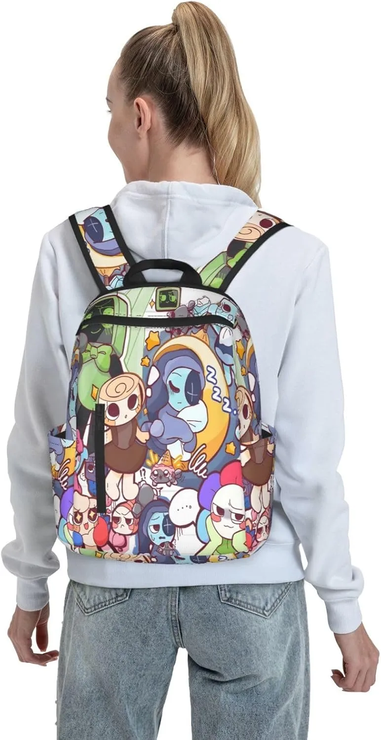 Dandys World Backpack Cartoon Print Fashion Daily Multi-Purpose Backpack Unisex 15in