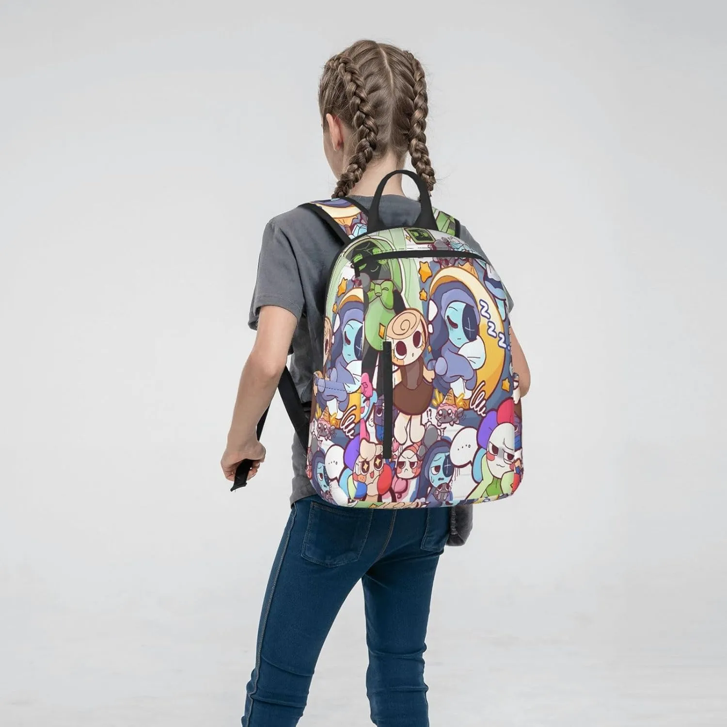 Dandys World Backpack Cartoon Print Fashion Daily Multi-Purpose Backpack Unisex 15in