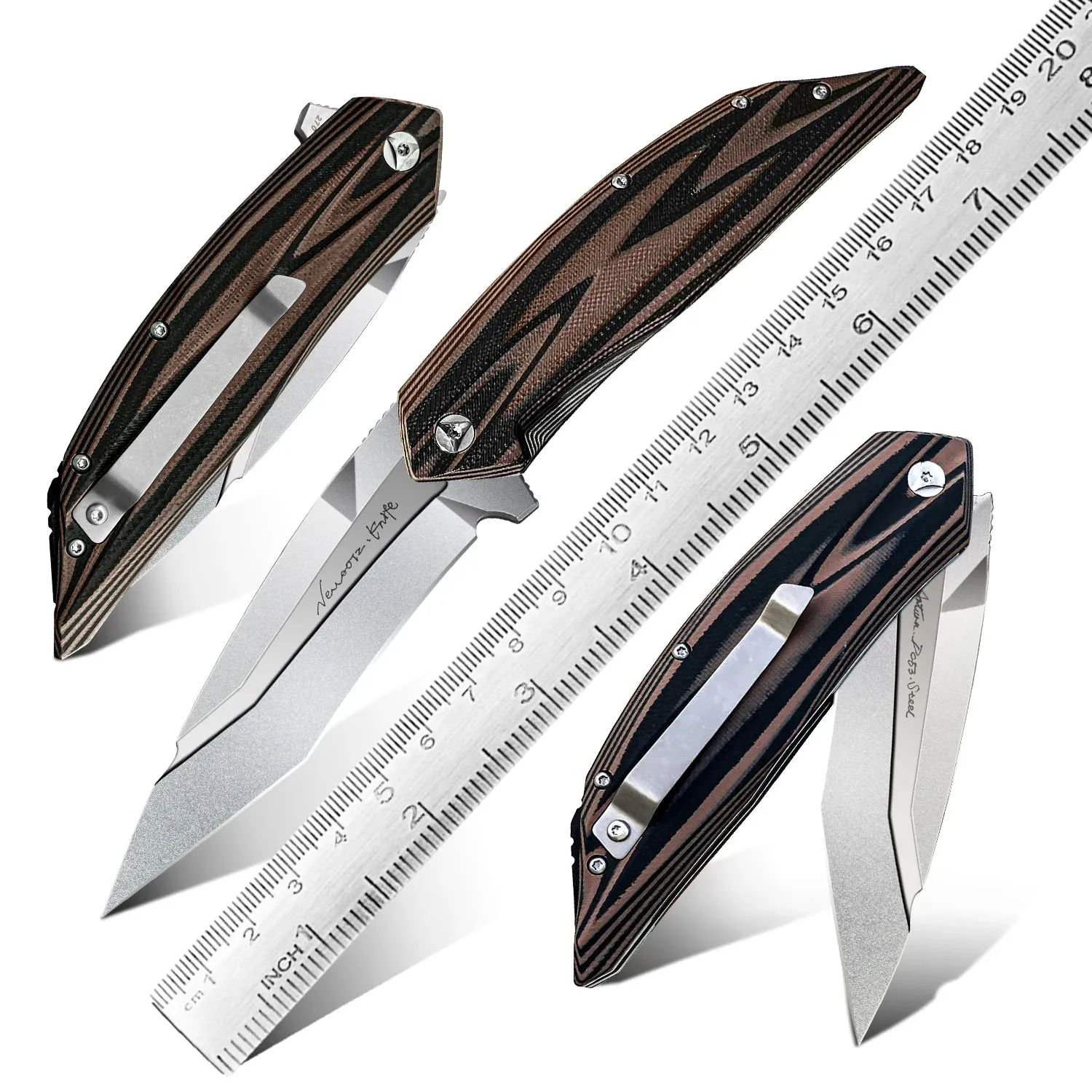 DC53 Steel Knife | G10 handle | Folding Knife