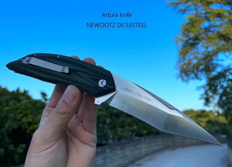 DC53 Steel Knife | G10 handle | Folding Knife