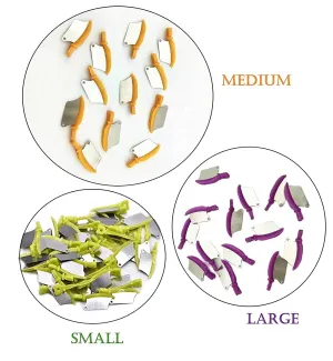 Dental Wedge Guard with Metal Plastic Knife and Protection Matrix for Teeth Interproximal Area 50pcs/box (SMALL)